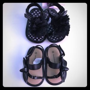 3 pair baby girl sandals